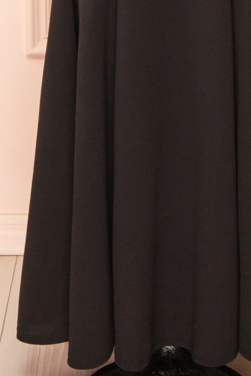 Aeji Black | Strapless Mermaid Dress w/ Corset Back
