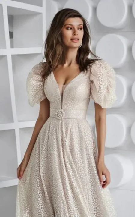 Casual Bateau-neck Short-sleeve A-line Dress