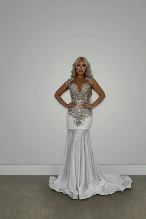 Dayan Gown Silver
