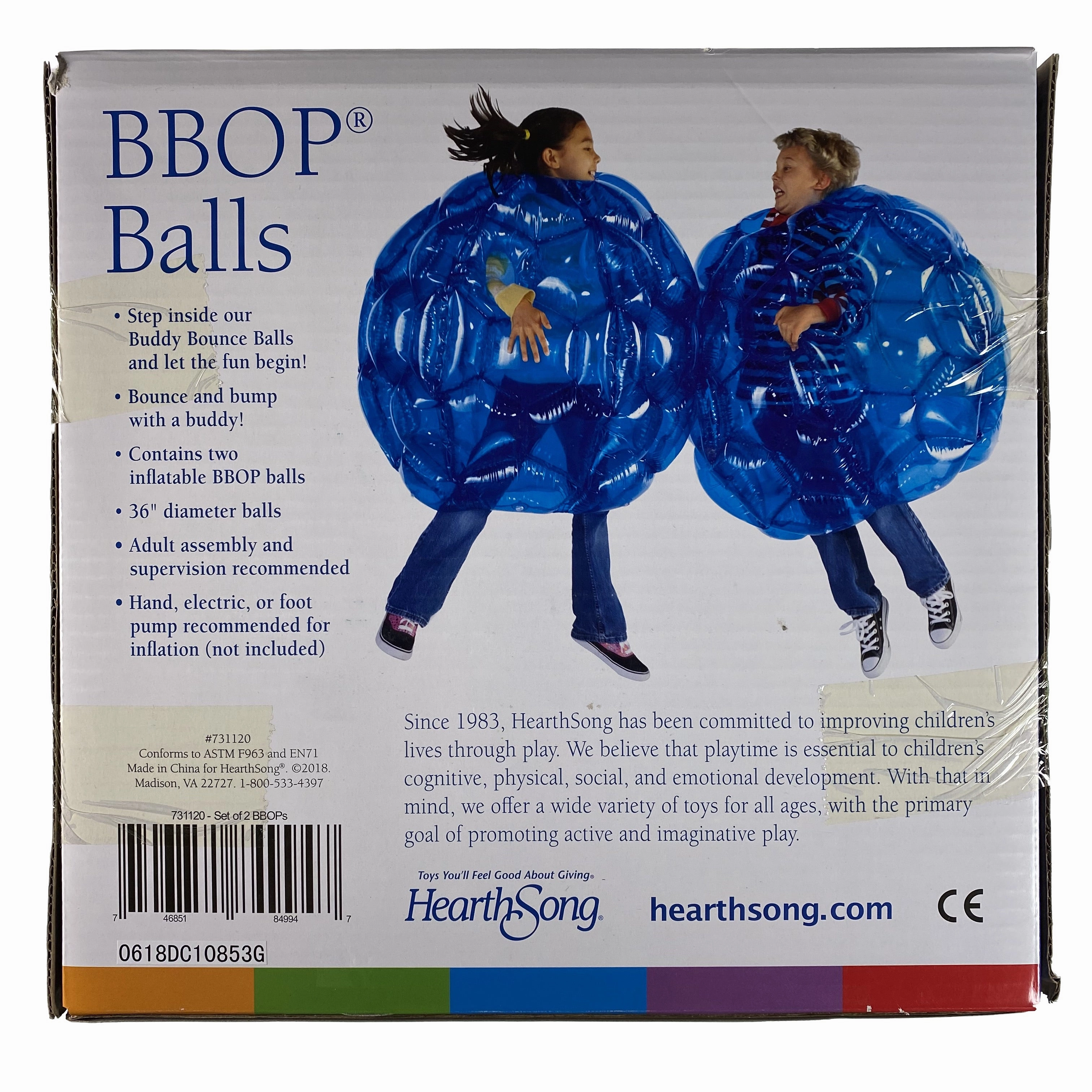 Inflatable Buddy Bumper Balls - Set of 2