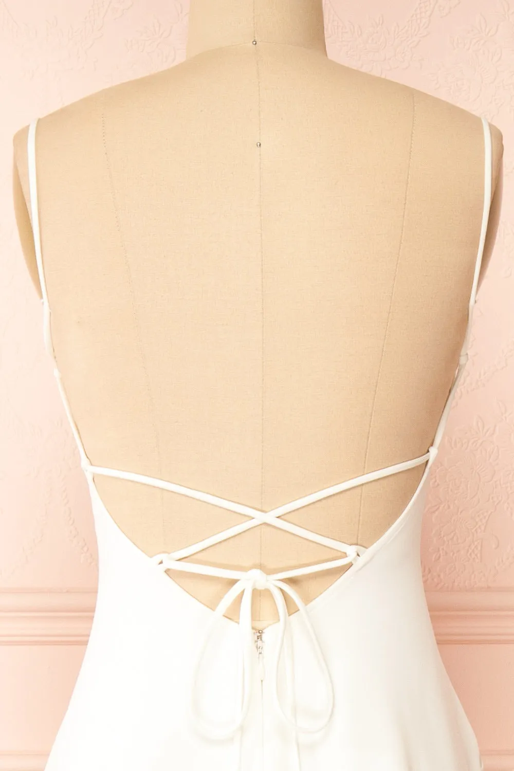 Izabella Black | A-line Maxi Dress with Open Back