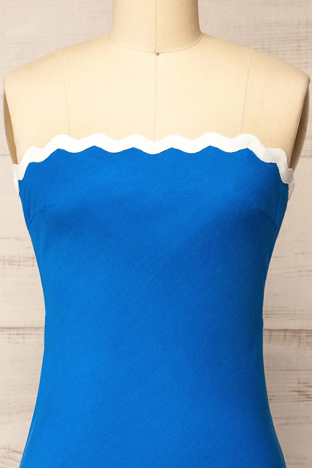 Juarez | Long Blue A-Line Dress