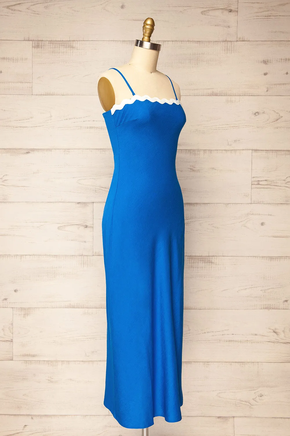 Juarez | Long Blue A-Line Dress