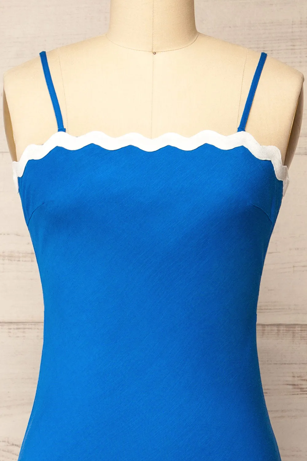 Juarez | Long Blue A-Line Dress