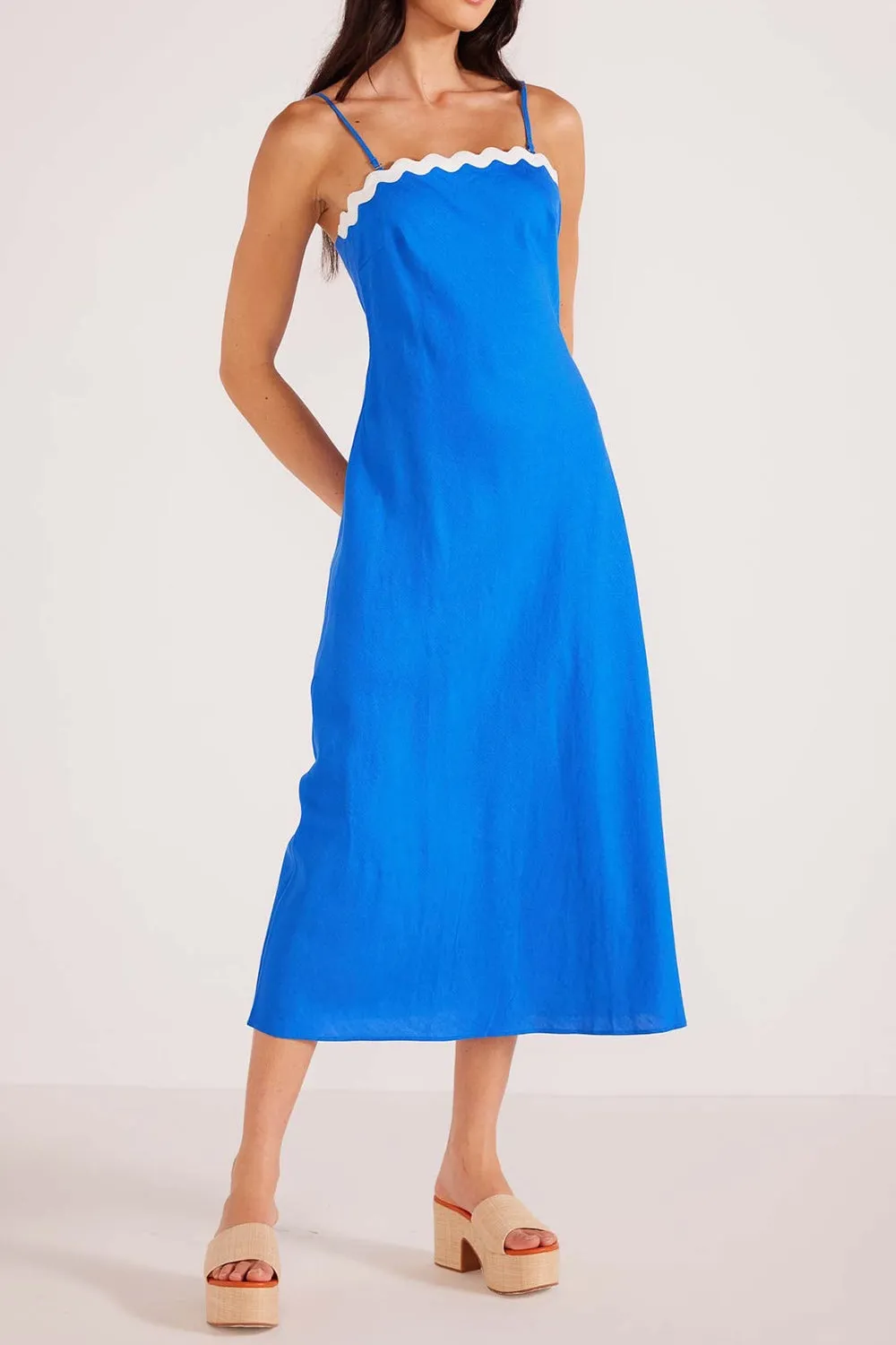 Juarez | Long Blue A-Line Dress
