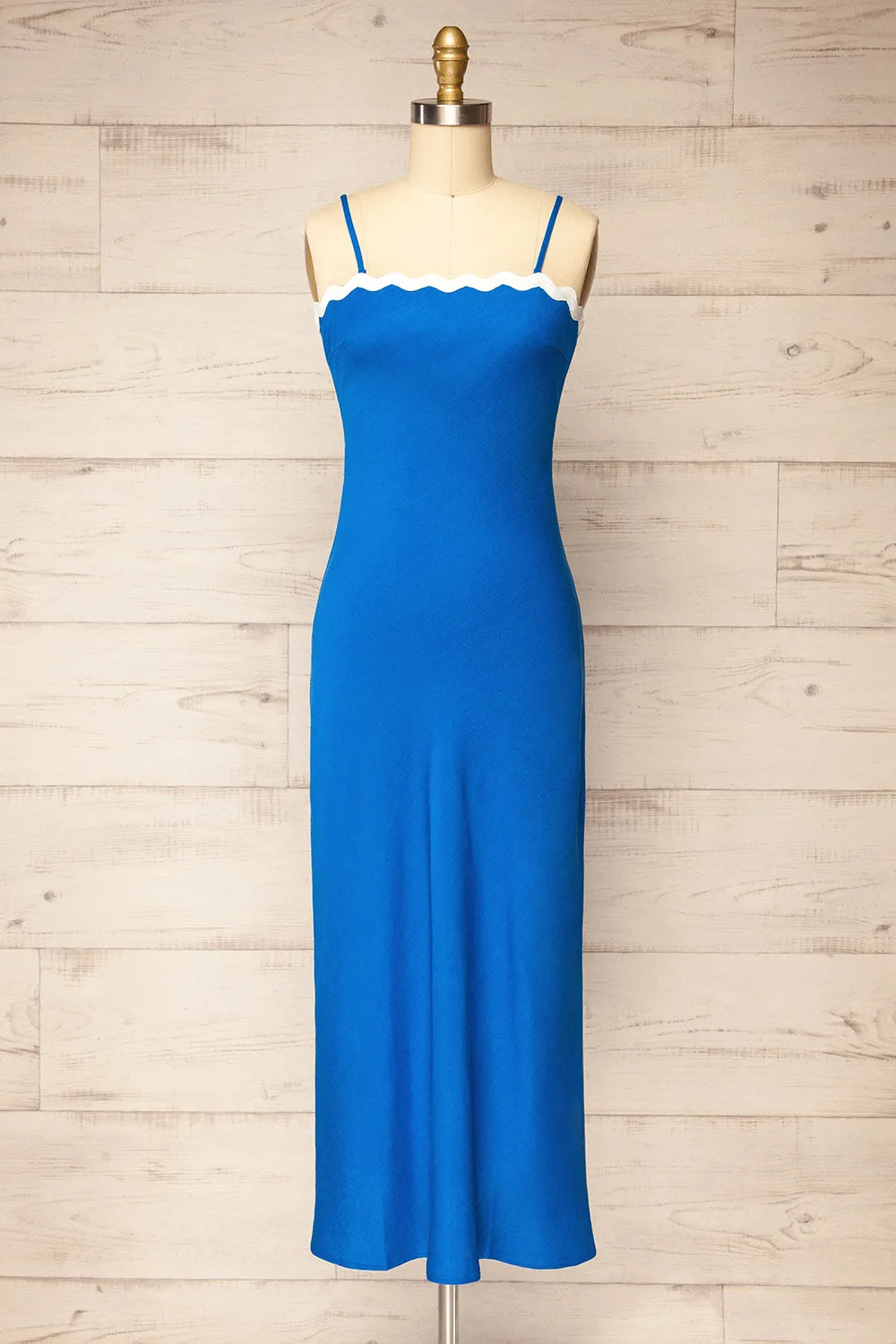 Juarez | Long Blue A-Line Dress
