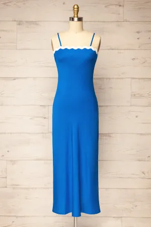 Juarez | Long Blue A-Line Dress