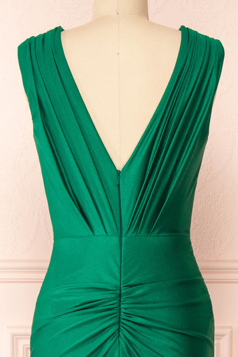 Kaya Green | Draped Mermaid Gown