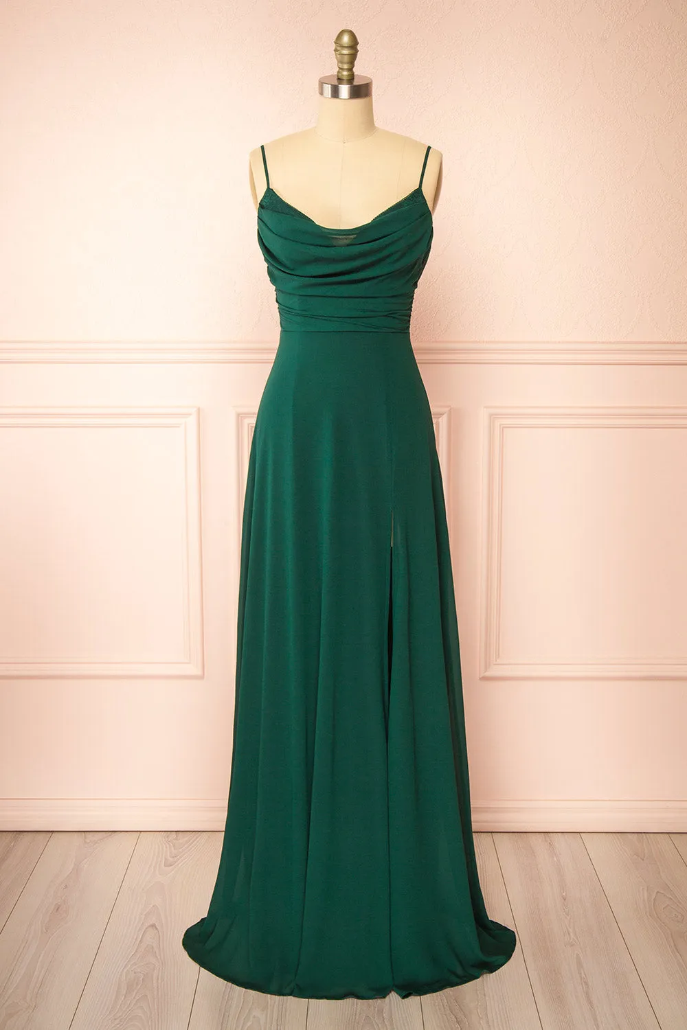 Kieran Green | A-Line Maxi Dress w/ Lace