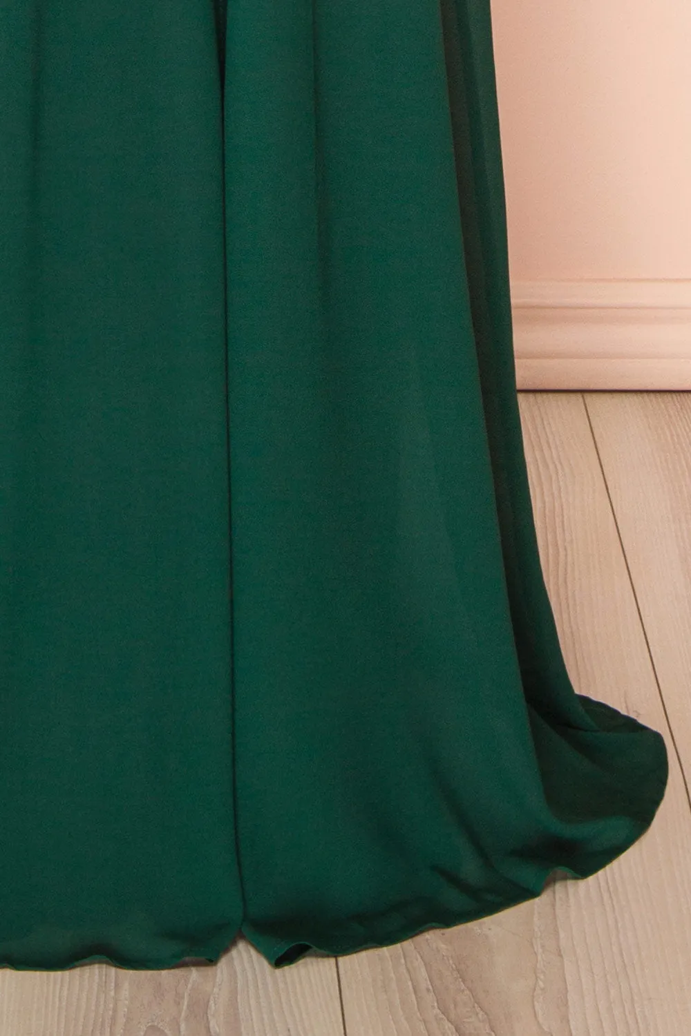 Kieran Green | A-Line Maxi Dress w/ Lace