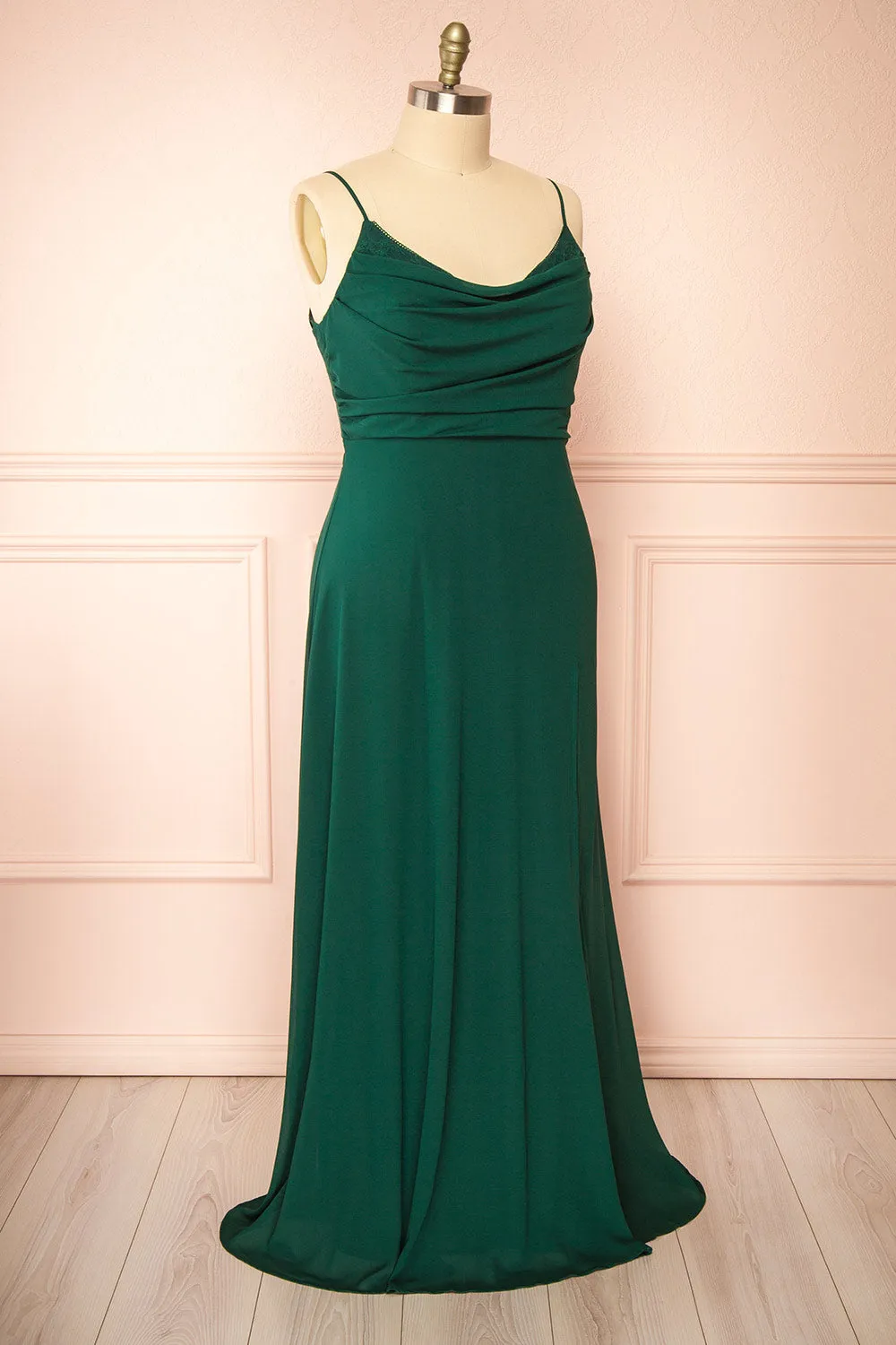 Kieran Green | A-Line Maxi Dress w/ Lace