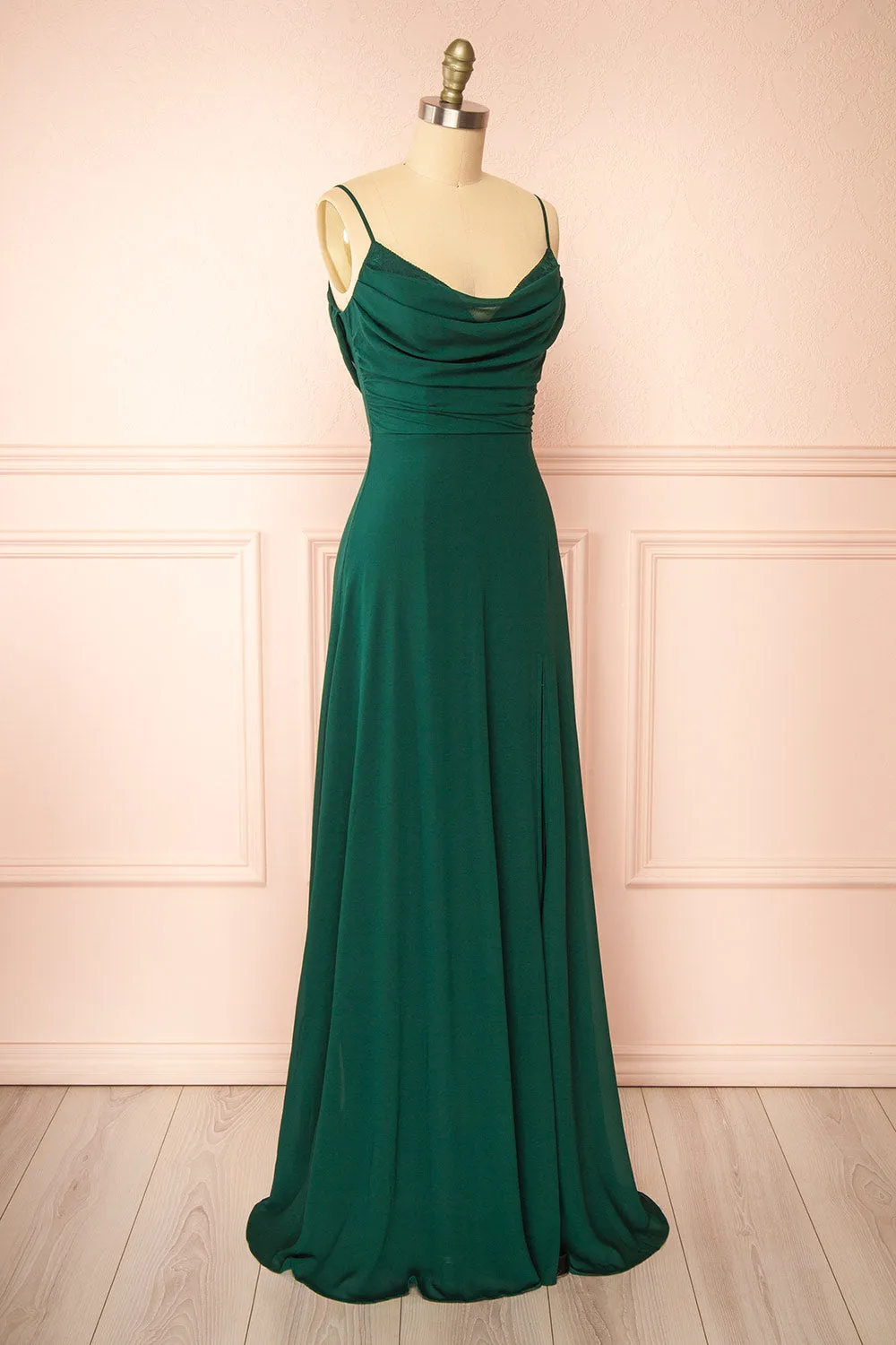 Kieran Green | A-Line Maxi Dress w/ Lace