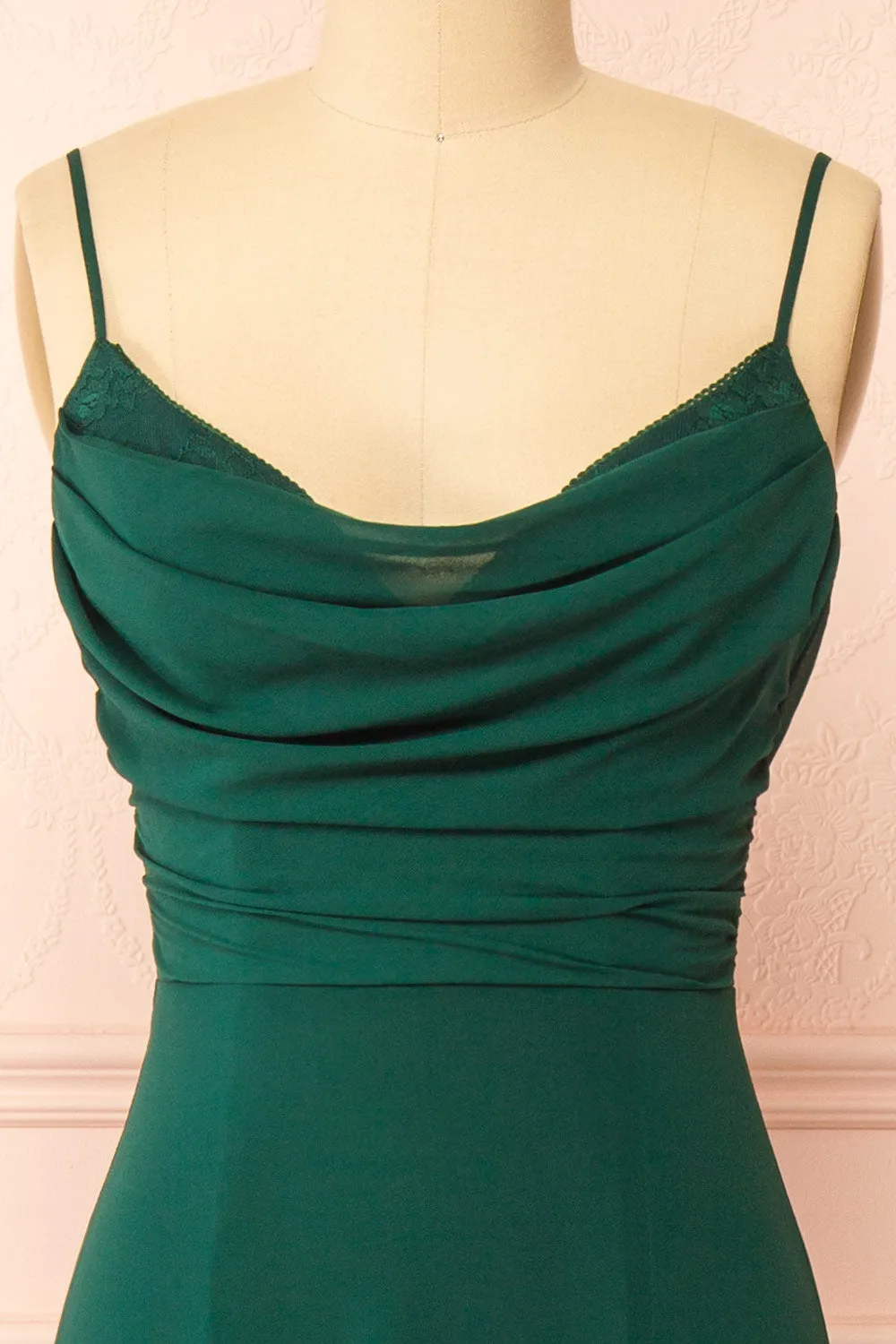 Kieran Green | A-Line Maxi Dress w/ Lace