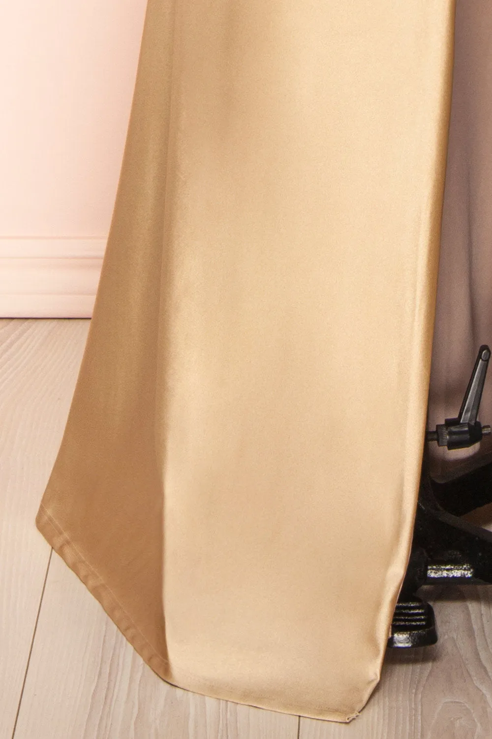 Sonia Champagne | Mermaid Maxi Dress w/ Slit