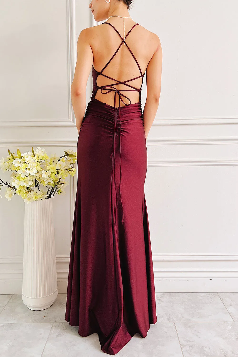 Sonia Lavender | Mermaid Maxi Dress w/ Slit