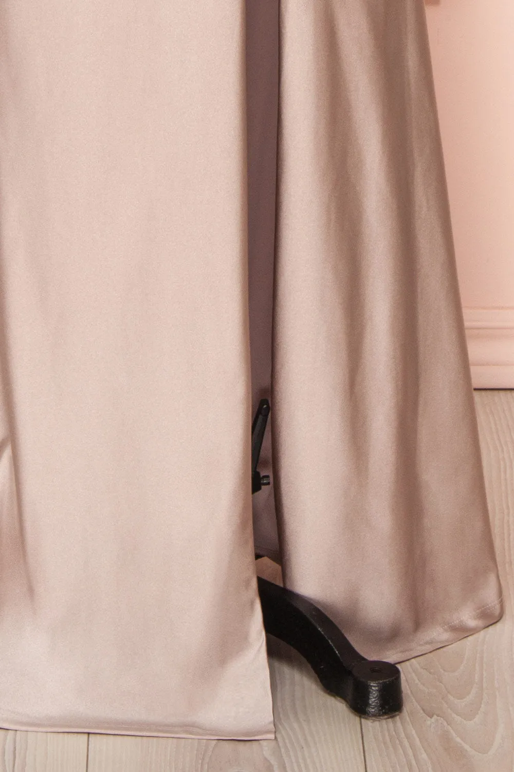 Sonia Taupe | Mermaid Maxi Dress w/ Slit