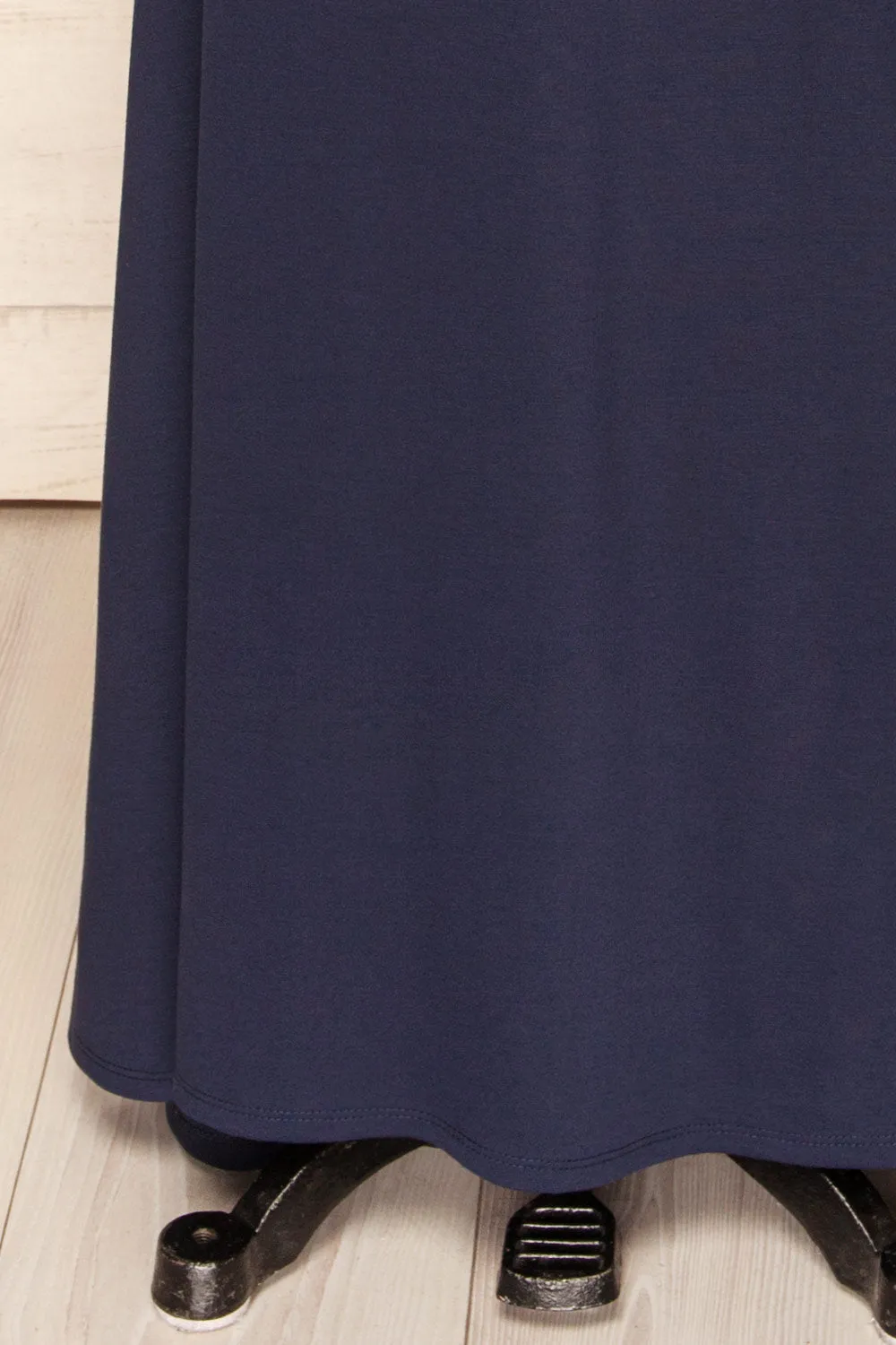Sophya Navy | Long Sleeved Mermaid Maxi Dress