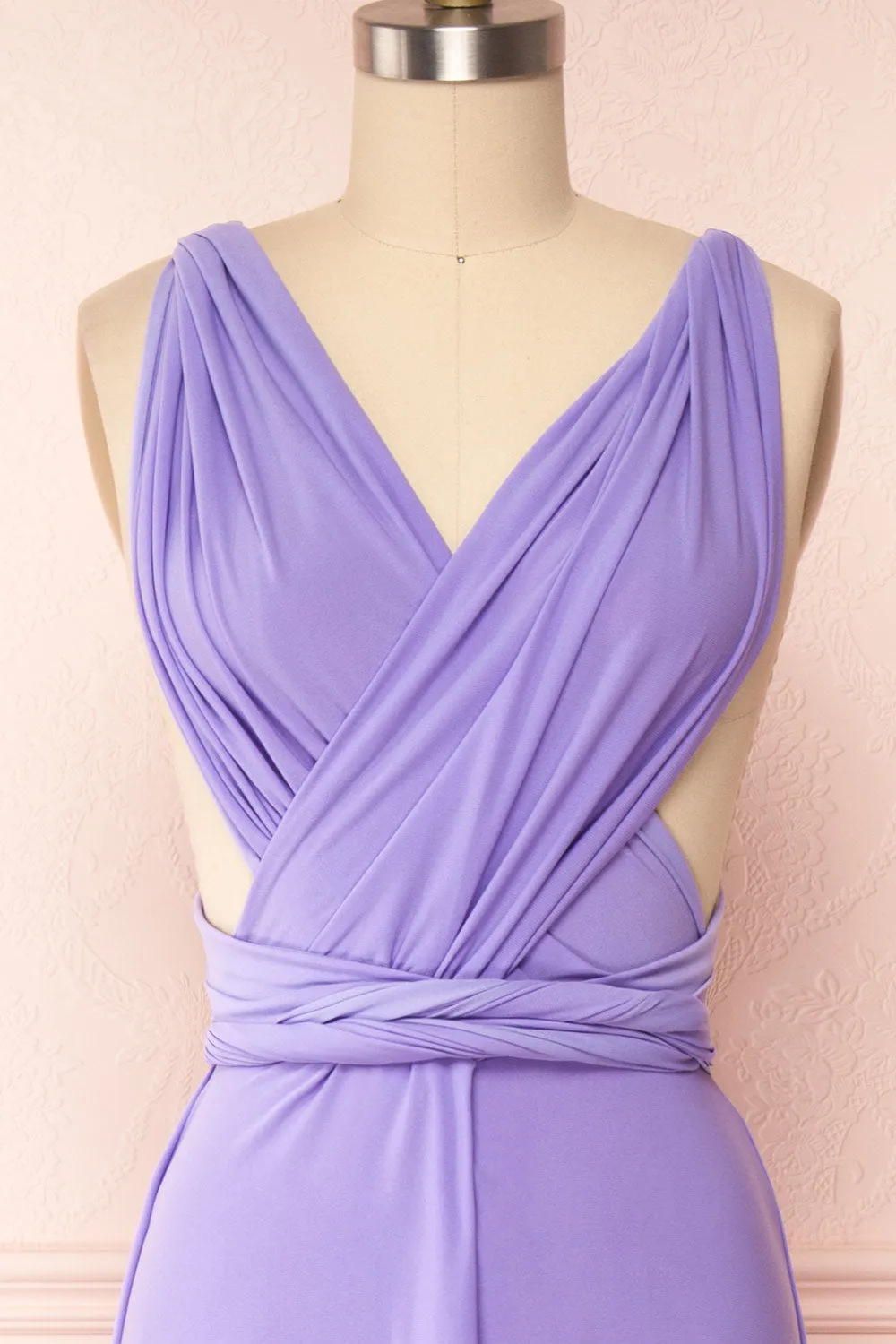 Violaine Lilac | Convertible Maxi Dress
