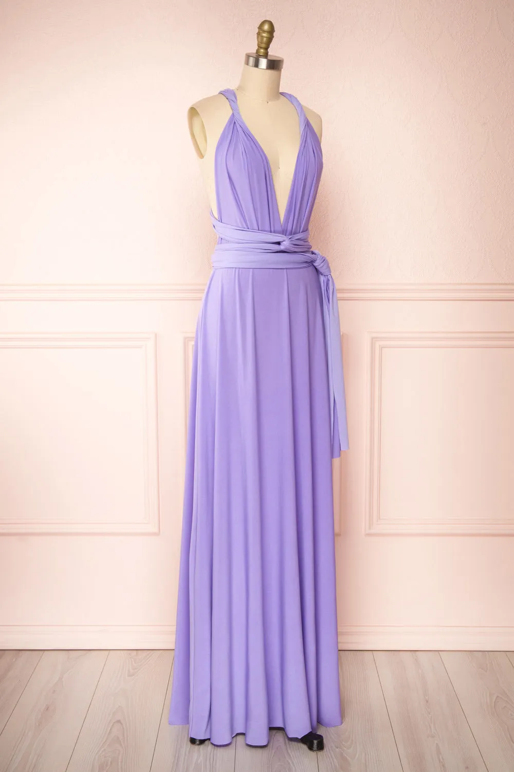 Violaine Lilac | Convertible Maxi Dress