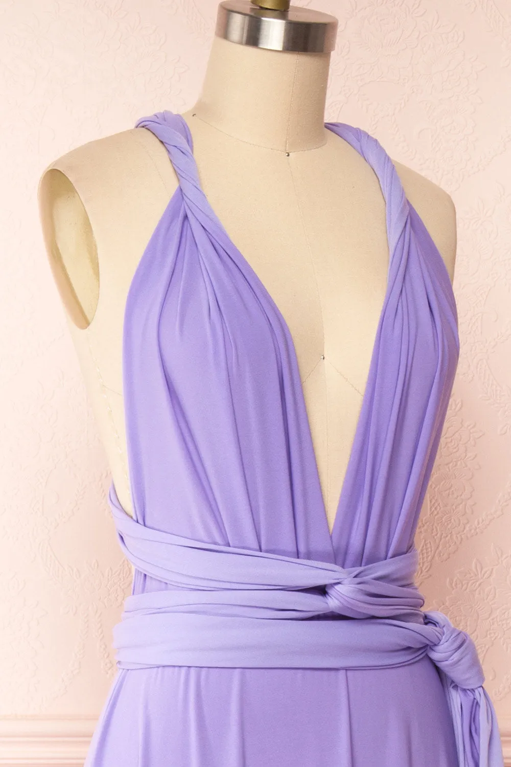 Violaine Lilac | Convertible Maxi Dress
