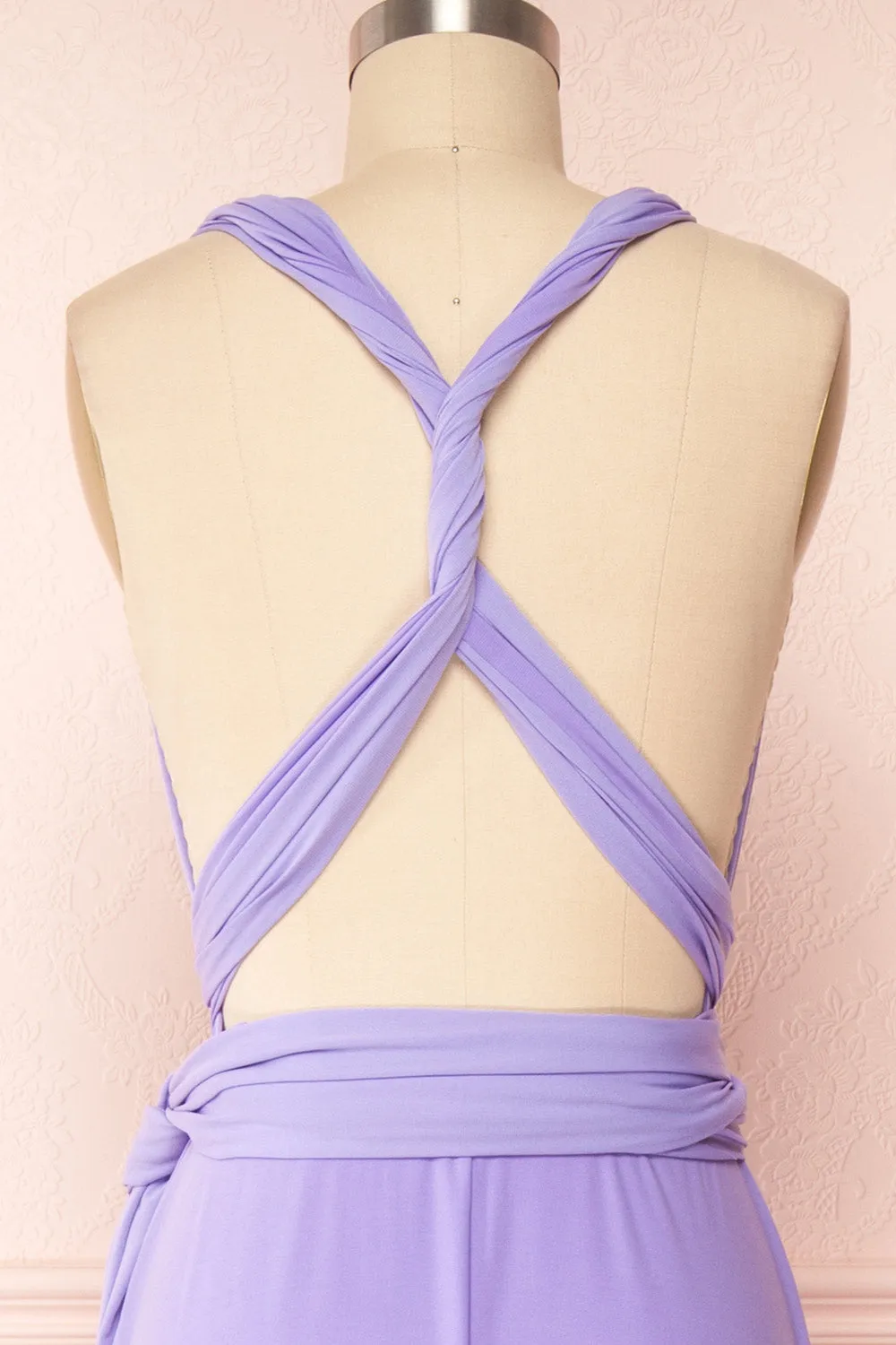 Violaine Lilac | Convertible Maxi Dress