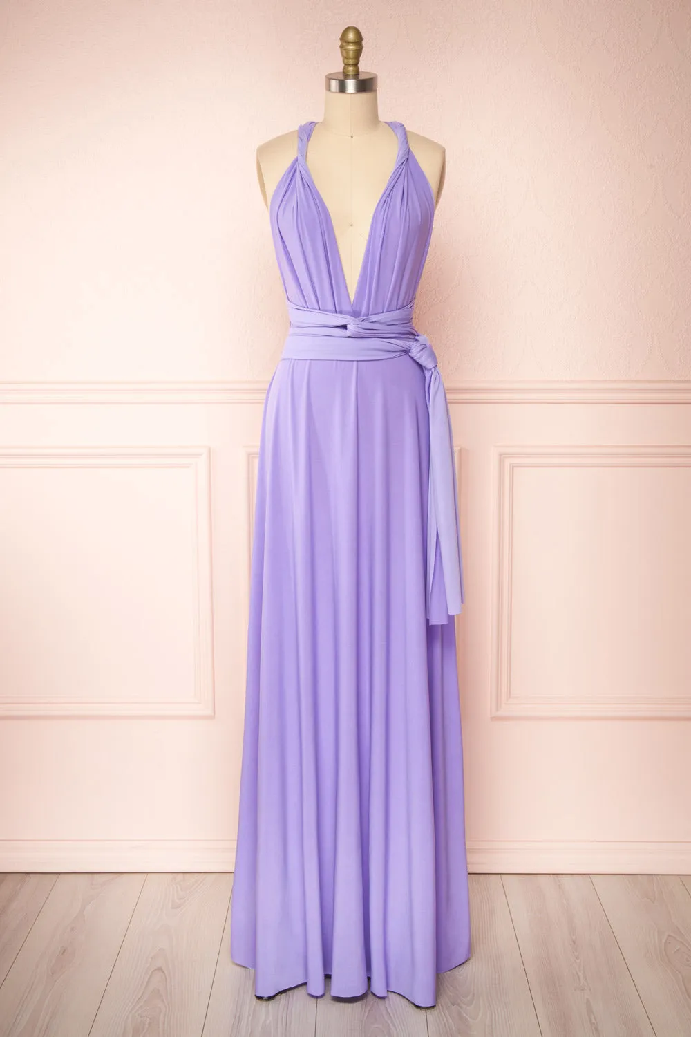 Violaine Lilac | Convertible Maxi Dress