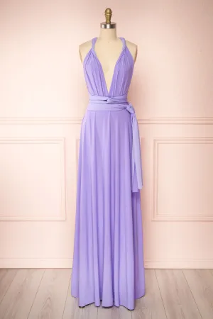 Violaine Lilac | Convertible Maxi Dress