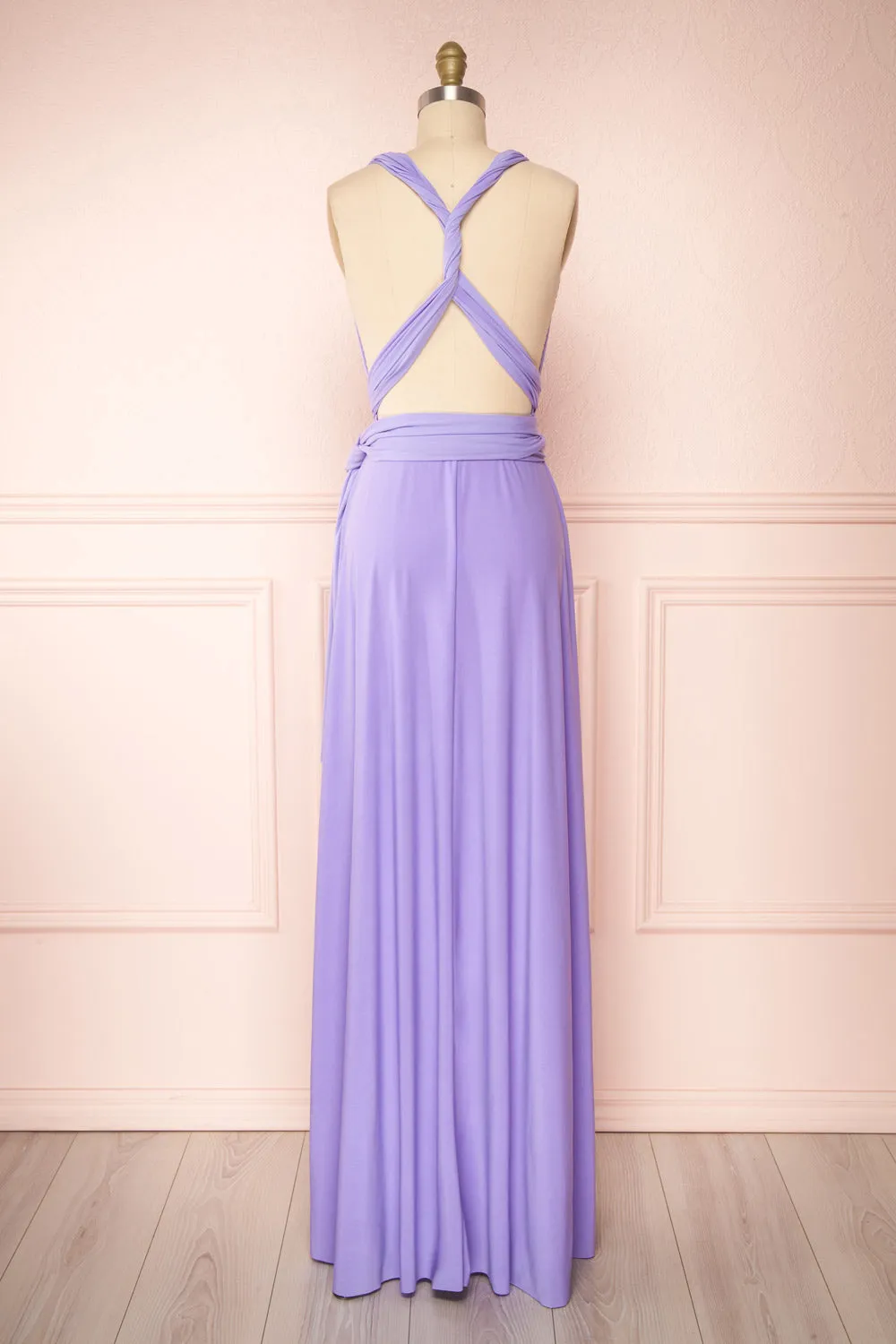 Violaine Lilac | Convertible Maxi Dress