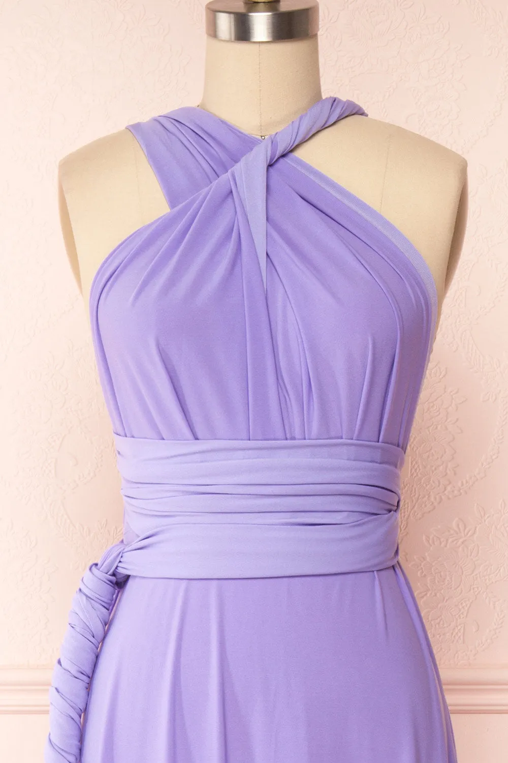 Violaine Lilac | Convertible Maxi Dress
