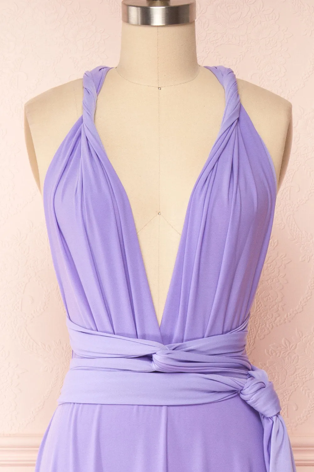 Violaine Lilac | Convertible Maxi Dress